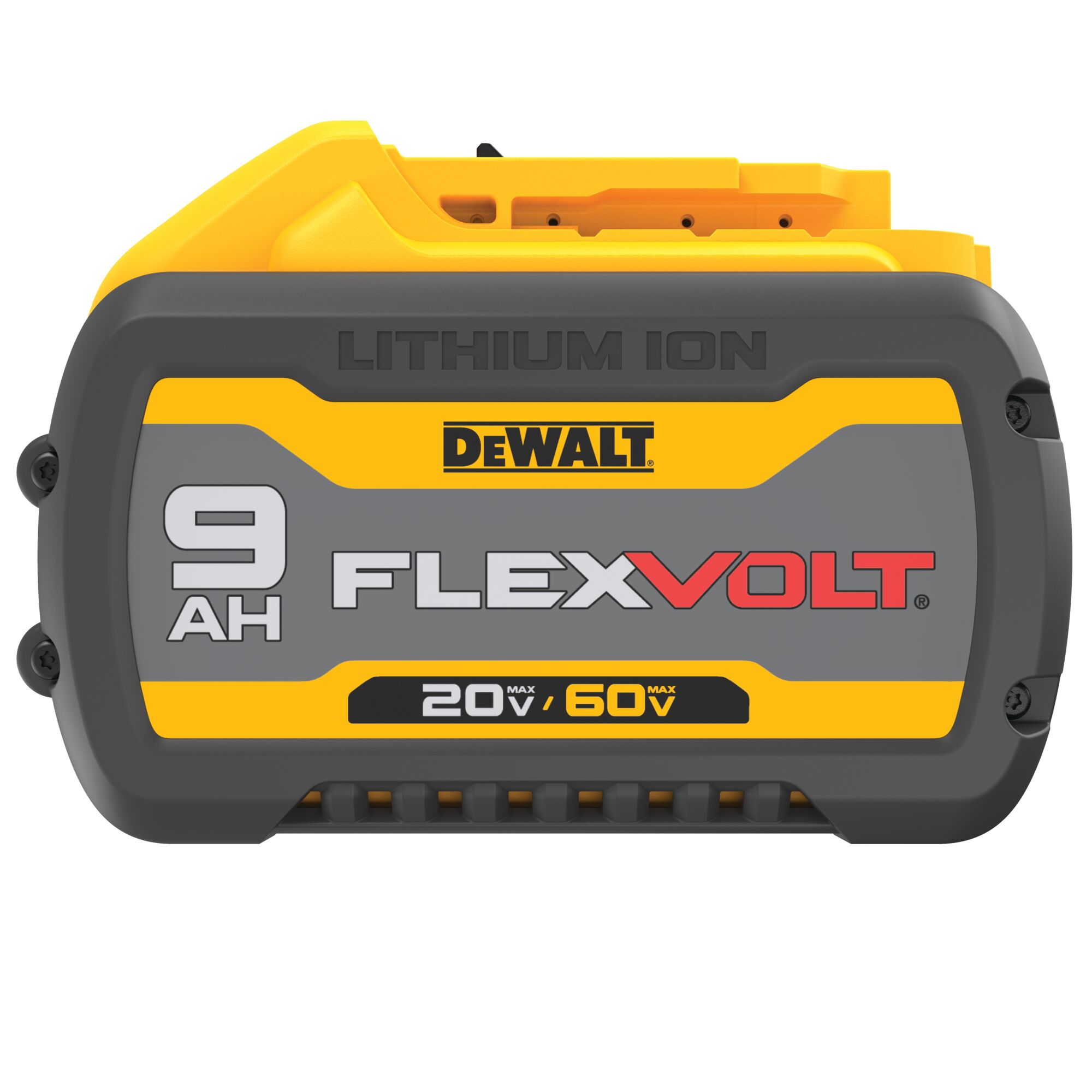 Front view of 20 Volt to 60 Volt 9 AMP hours Battery