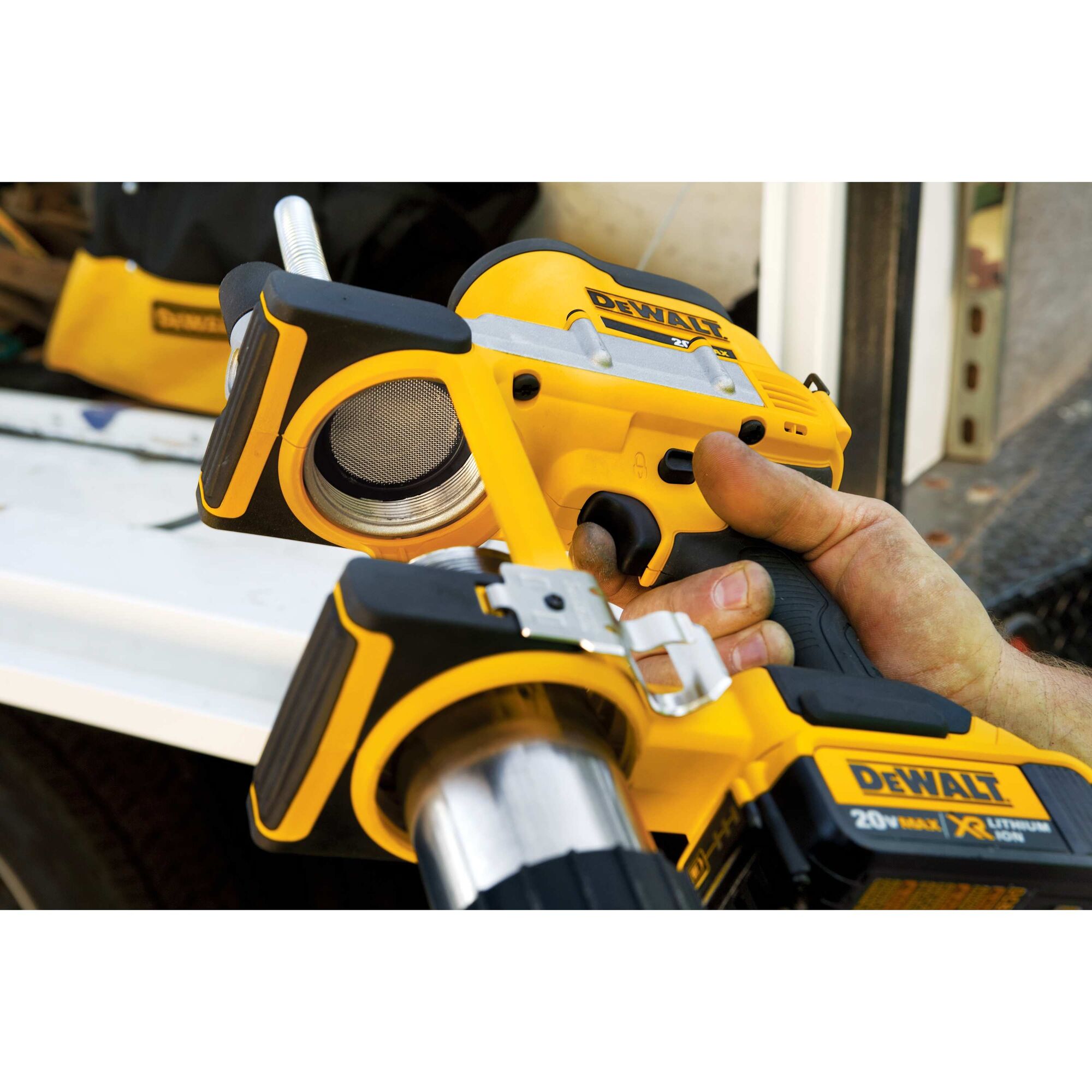 Close Up  of grease gun