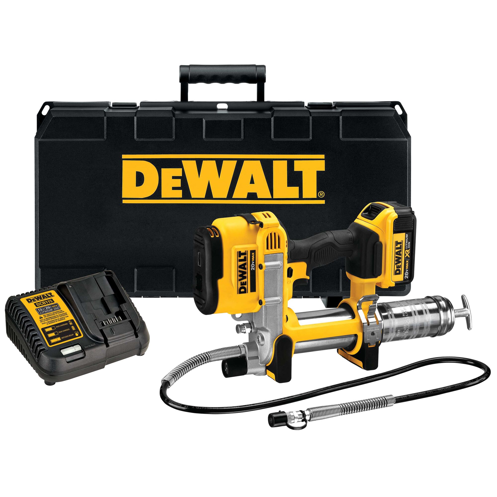Grease gun with its kit