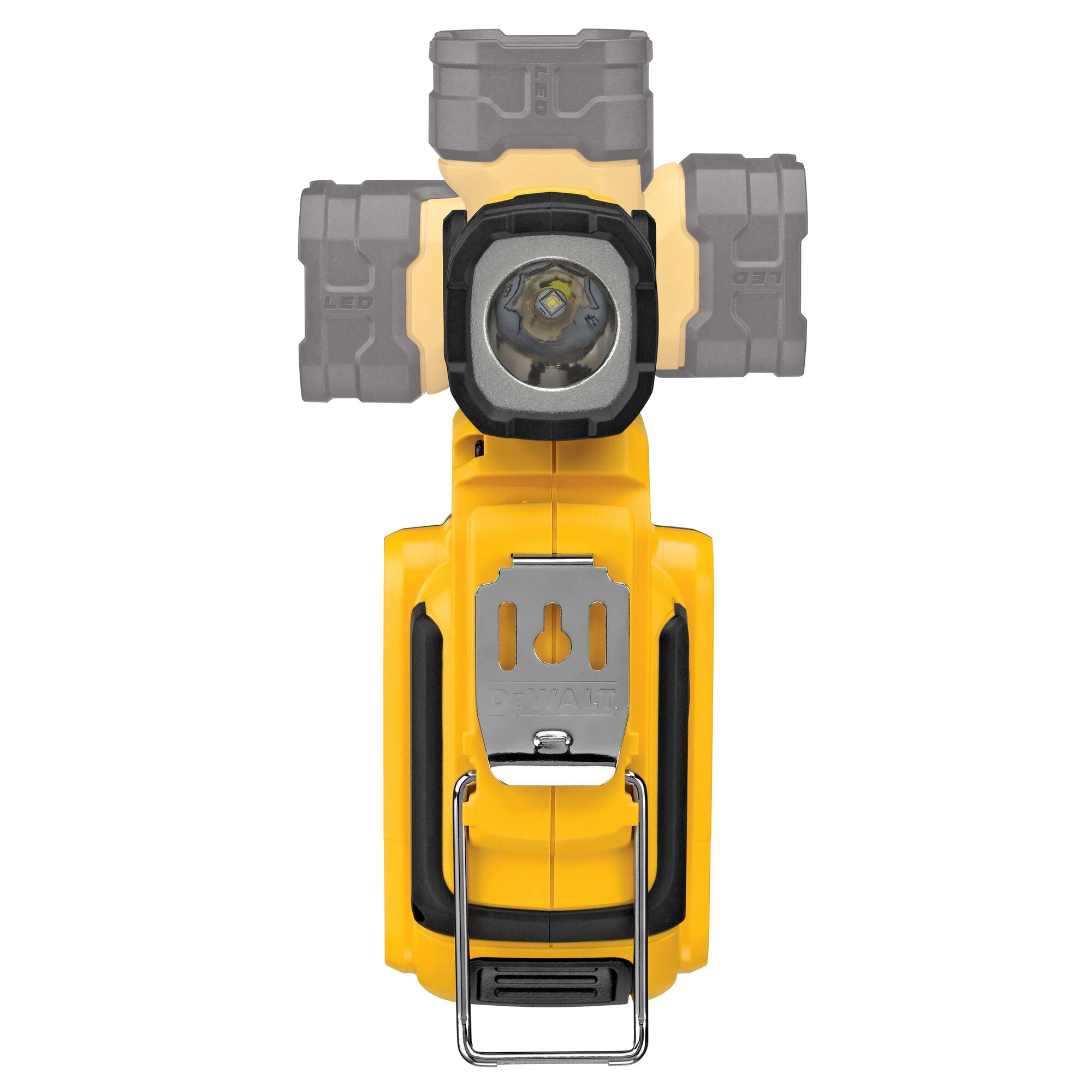90 degree rotating head feature of hand held worklight