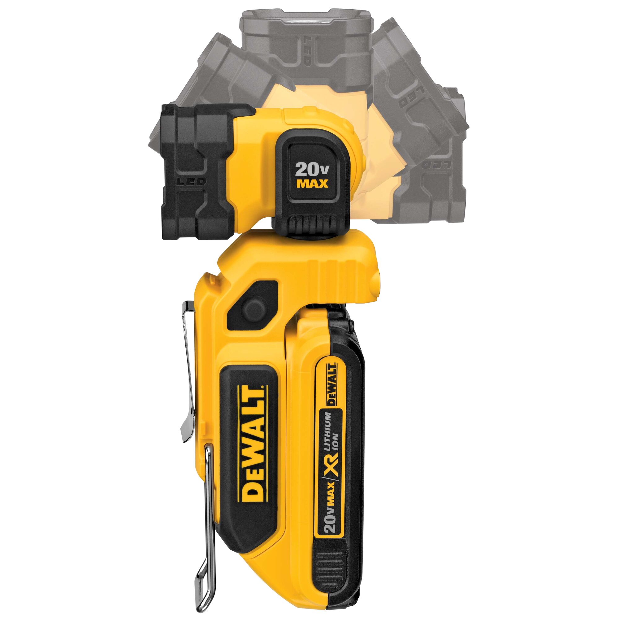 360 degree rotating head feature of a LED hand held worklight